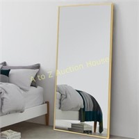 LARGE WALL MOUNTED MIRROR GOLD