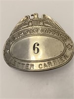 U.S. Post Office letter Carrier hat badge