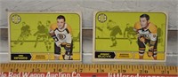 1968-69 OPC Esposito, Bucyk hockey cards