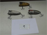 3 HEDDON BABY LUCKY 13 LURES