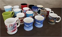 Lot of 16 Coffee Mugs & Germany Glass