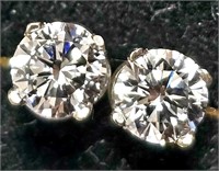 $1500 14K  Lab Diamond 0.7Ct Earrings