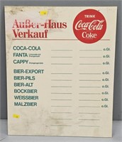 Plastic Coca-Cola Coke Advertising Sign