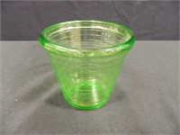 Green Glass Measuring Cup; 4¼" h