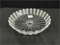 Round Glass Tray; 10½" d X 2?" h