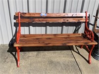 Park Bench Red