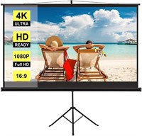 100 In Foldable Projector Screen with Tripod Stand