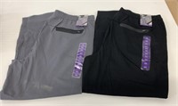 2 New Pair Luxe Joggers Men's Size XXL Grey/Black