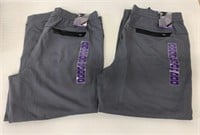 2 New Pairs Luxe Joggers Men's Size XXL Grey