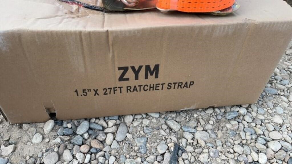 10- New 1 1/2" x 27' Ratchet Straps