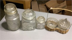 Vintage Anchor Hocking Wexford Glass Canisters