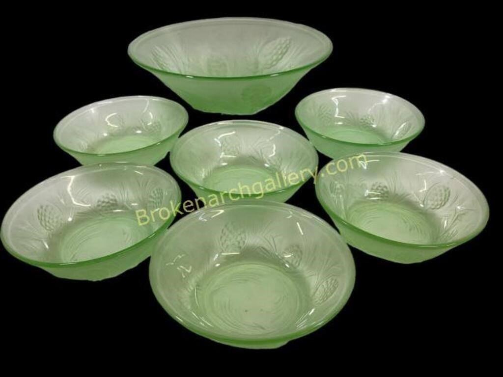 Jo Ling Frosted Glass Salad Set