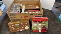 Assortment of Christmas ornaments