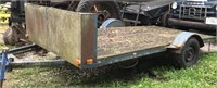 Flat bed trailer. SPECIAL PICK-UP INSTRUCTIONS