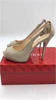 Guess Nude Patent  Heels Sz 7.5