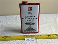 Vintage Black Powder Advertising Tin - Full Can