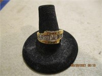 Goldtone Cocktail Ring w/ Unknown Stone