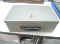 METAL LOCK BOX W/KEY-ROCKAWAY METAL PROD.CORP.