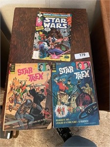 (2) Star Trek & (1) Star Wars Comic Books