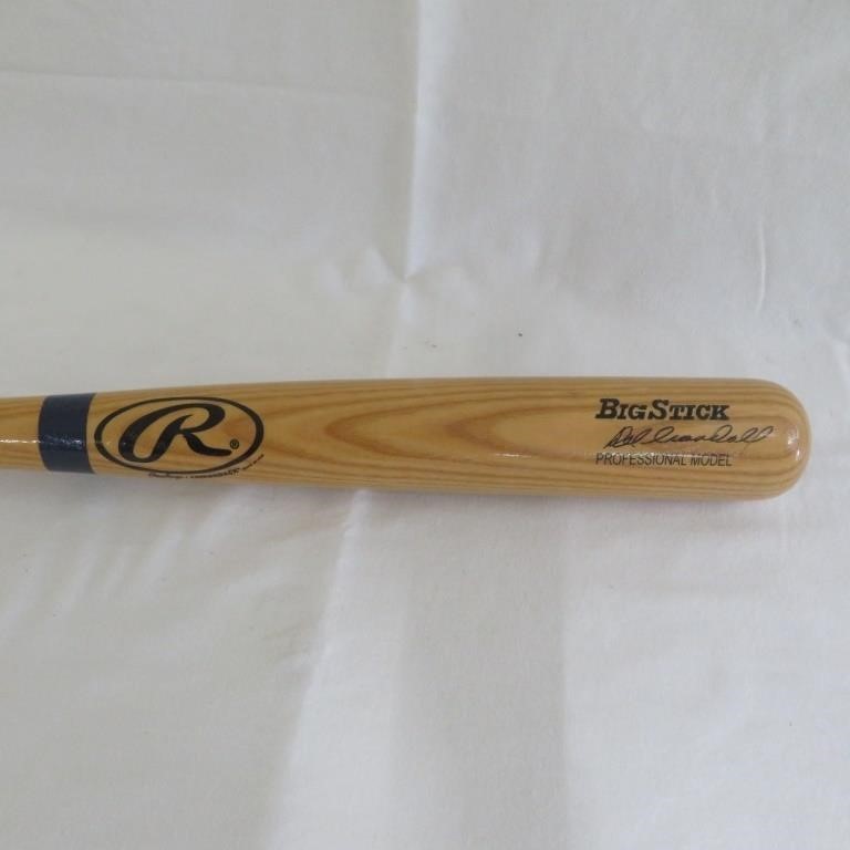 Del Crandall Big Stick Baseball Bat - Signed - New