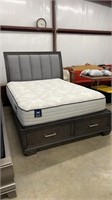 Queen Size Platform Bed with Posturepetic