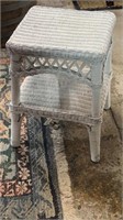Square Wicker Side Table