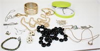 Costume Jewelry Bracelets, Necklaces, Pin,