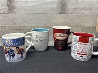 4 Collectible Tim Hortons Coffee Mugs