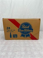 1975 PABST Blue Ribbon 24 Bottle Cardboard Case