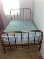 Brass framed bed - full size