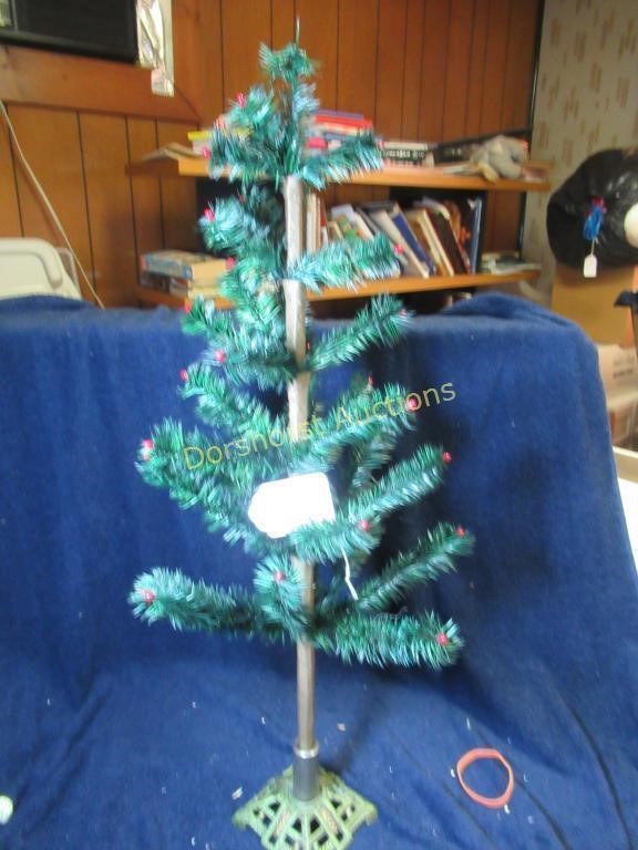 CAST IRON BASE CHRISTMAS TREE - 27"H