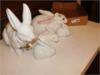 Rabbit Collection Porcelain lot of 5