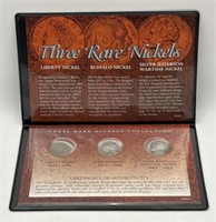 (V) 3 Rare Nickels Liberty, Buffalo, Wartime