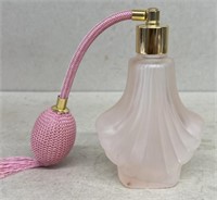 Pink perfume bottle