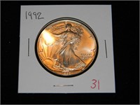 1992 Am. Silver Eagle $1 UNC.