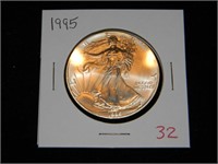1995 Am. Silver Eagle $1 UNC.