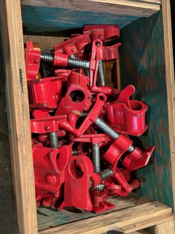 Assortment of Pipe Clamps, Various Lengths