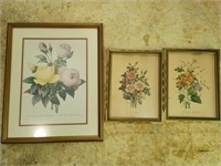 3 floral prints