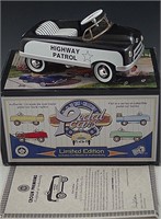 PEDAL CAR BANK 1948 HIGHWAY PATROL DIE CAST 1:6