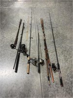 Asst Fishing Poles/Parts, Fly Rods