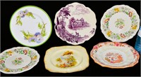 6 Antique English Plates 3 Royal Doulton Plus!