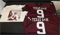 2 Aggies Jerseys And Dat Nguyen Autographed Shirt