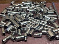 Lot of (101) Sockets 1/4in Mostly Craftsman