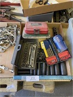 Box Containing Set of Deep Well Sockets & Others