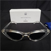 Designer style sunglasses with case