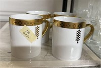 Four Tiffany Co. Imperial Coffee Mugs