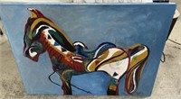 Sara Beth Pinson Painting of Colorful Horse