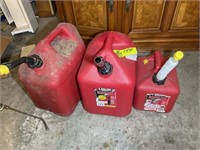 GROUP OF PLASTIC GAS CANS