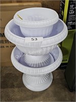 3pc plastic planters