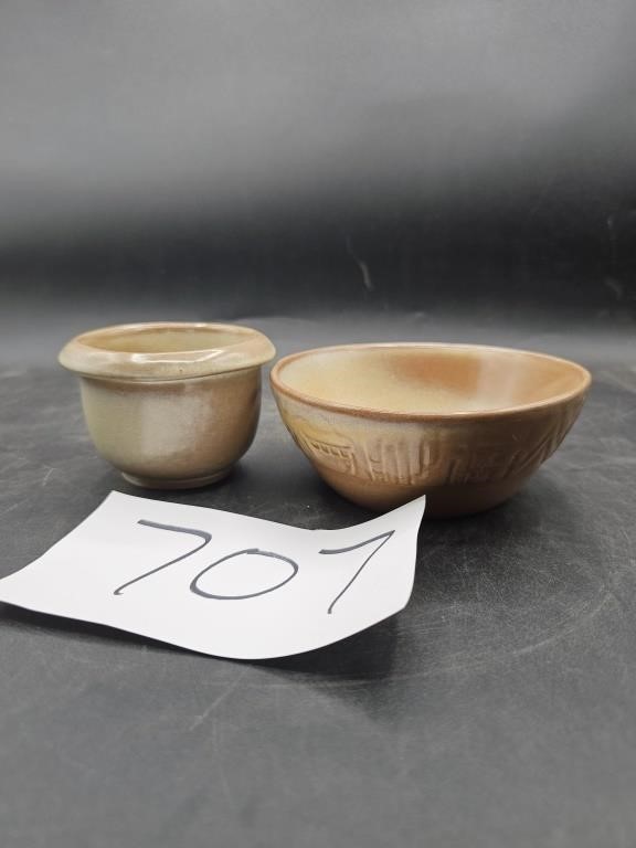 Frankoma Brown Small Bowls (2)